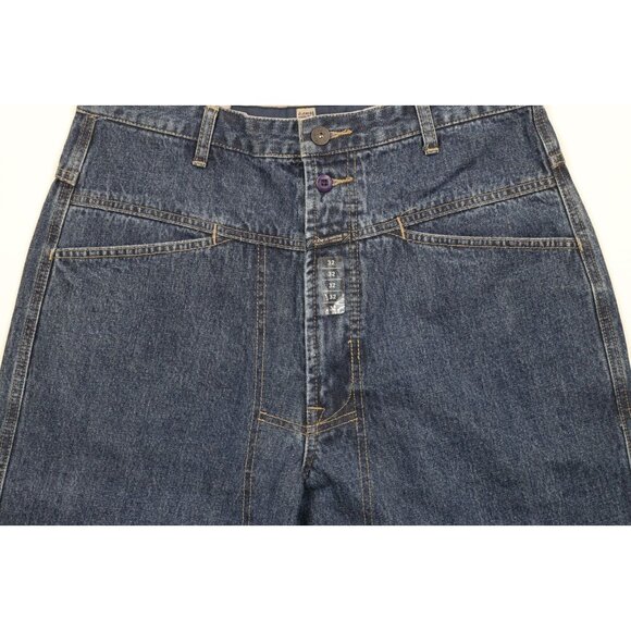 Deadstock Vintage 90s Marithe Francois Girbaud Mens 32 Loose Denim Jean Shorts - Picture 3 of 11